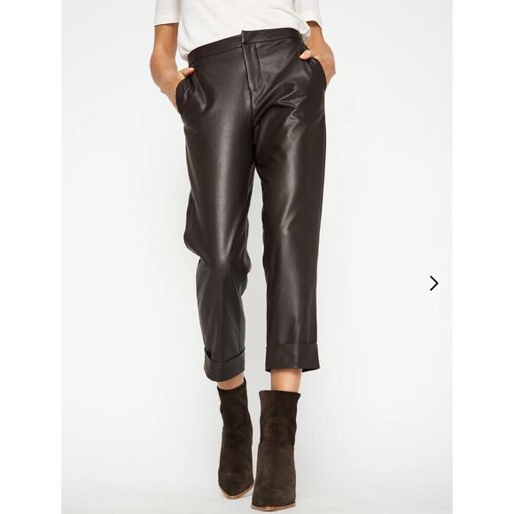 Brochu Walker Pants - Brochu Walker women’s The Westport Vegan Leather Pant size S Timber